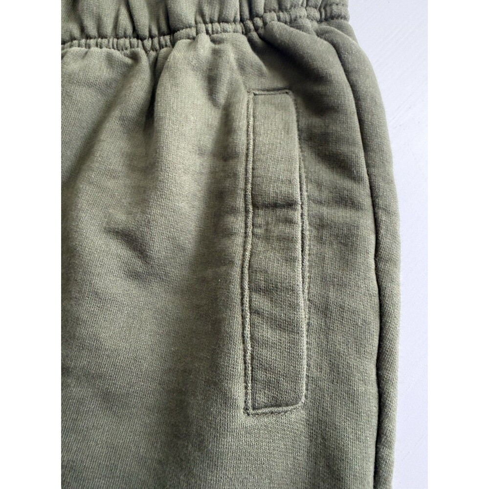 ✿ Olive Green Jogger Sweatpants Cozy Lounge Elastic Waist Casual - Picture 3 of 7